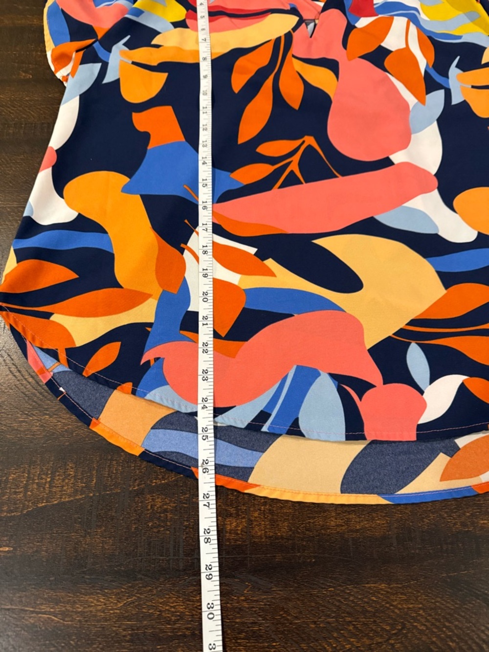 Umgee Abstract Print Blouse M Colorful Boho Top - Picture 9 of 11